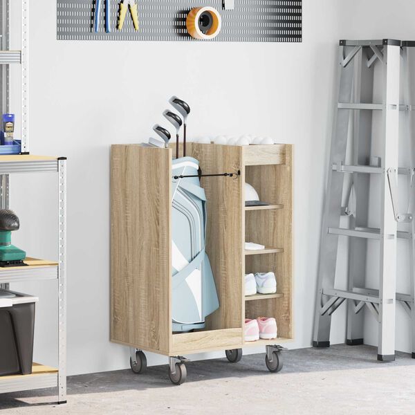 vidaXL Golf ormar s kotačem Jednobojno Sonoma hrast 65 x 45 x 98 cm