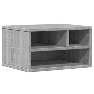 vidaXL Stalak za pisač siva boja hrasta 40x32x22,5cm konstruirano drvo