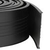 vidaXL Brtva za garažna vrata Crna 70 x 6 mm 2,5 m PVC