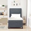 vidaXL Krevet s opruga kutije Tamno siva 200 x 90 cm Poliester