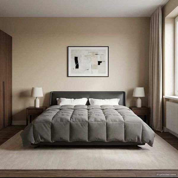 vidaXL Puni pokrivač za cijelu godinu Svijetlo siva 200 x 240 cm