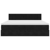 vidaXL Otomanski krevet s madracem crni 160x200 cm bar&scaron;unasti
