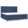 vidaXL Krevet s oprugama i madracem plavi 200 x 200 cm od tkanine