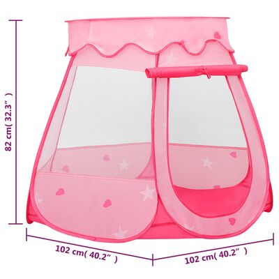 vidaXL Dječji šator za igru ružičasti 102 x 102 x 82 cm