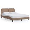 vidaXL Okvir za krevet bez madraca Zadar cappuccino 140x190 cm umjetna koža