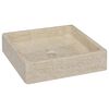 vidaXL Umivaonik krem 40 x 40 x 10 cm mramorni