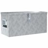 vidaXL Aluminijska kutija 61,5 x 26,5 x 30 cm srebrna
