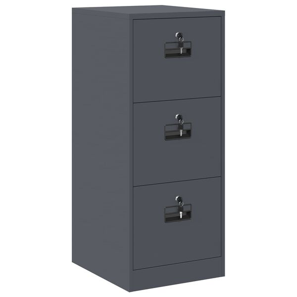 vidaXL Kabinet za datoteke s ladicama Antracit 44 x 50 x 106.5 cm