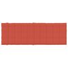 vidaXL Jastuk za ležaljku pro&scaron;arani crvena 186x58x4 cm od tkanine