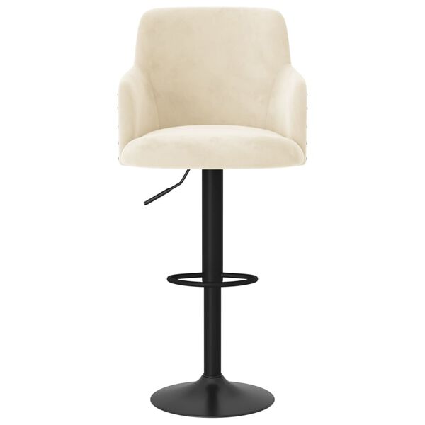 vidaXL Barski stolci 2 kom krem bar&scaron;unasti