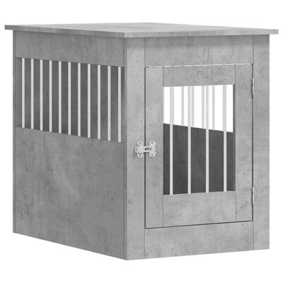vidaXL Namještaj s kavezom za pse siva boja betona 55x80x68 cm drveni