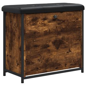 vidaXL Klupa za cipele s preklopnom ladicom boja hrasta 62x32x56 cm