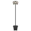 vidaXL Lampa sa tri glave Crna 32 x 32 x 188 cm Aluminij i ABS