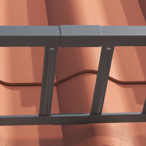 vidaXL Za&scaron;tita od snijega za krov Antracit 1200 x 2,5 x 20 cm Čelik