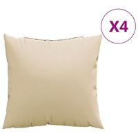 vidaXL Ukrasni jastuci 4 kom bež 40 x 40 cm od tkanine