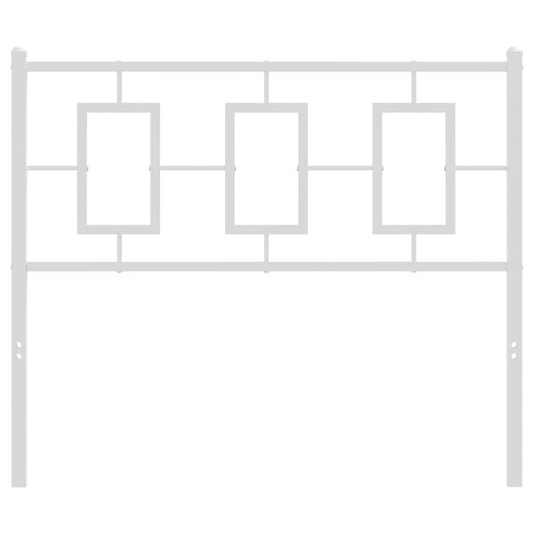 vidaXL Metalno zamjensko uzglavlje bijelo 100 cm