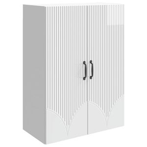 vidaXL Ormar za montažu na zid Bijela visokog sjaja 66 x 34,5 x 90 cm