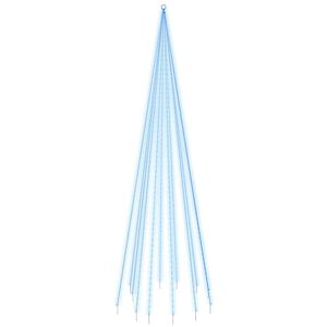 vidaXL Božićno drvce na stijegu 732 LED žarulje plave 500 cm