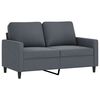 vidaXL 3-dijelni set sofa s jastucima tamnosivi bar&scaron;unasti