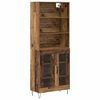 vidaXL Highboard 2 kom. Staro drvo 69,5 x 34 x 180 cm