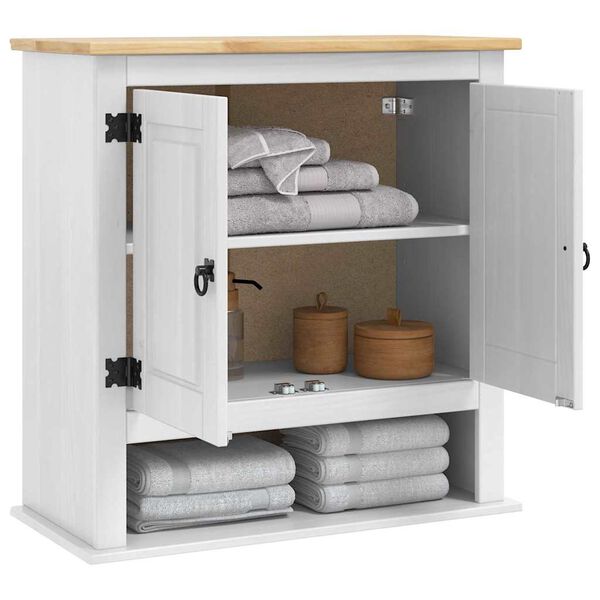 vidaXL Viseći ormarić s pohranom Corona Bijelo 70 x 33 x 71,5 cm