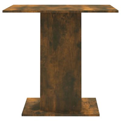 vidaXL Blagovaonski stol boja dimljenog hrasta 80 x 80 x 75 cm drveni