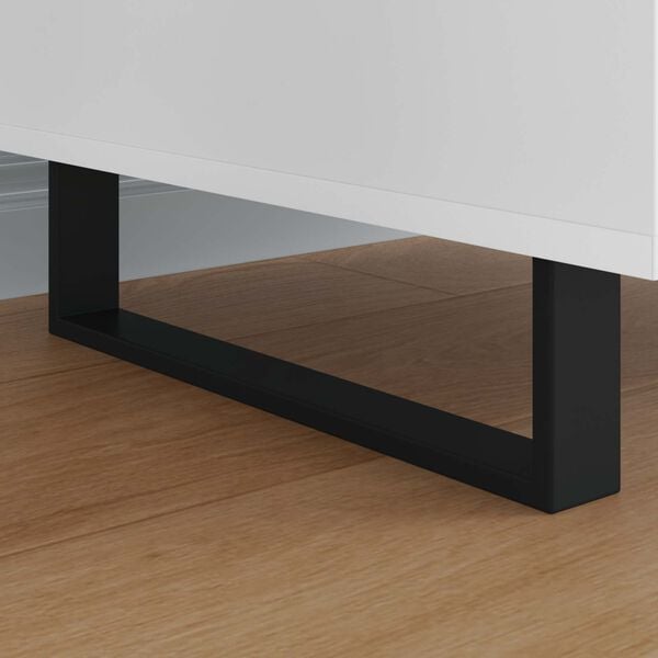 vidaXL Noge namje&scaron;taja 2 pcs Crna 37,6 x 4 x 10 mm Željezo