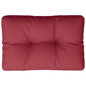 vidaXL Jastuk za palete boja vina 50 x 40 x 12 cm od tkanine