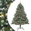 vidaXL Umjetno božićno drvce Zelena 240 cm PVC, Plastika i Čelik