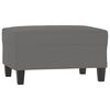 vidaXL Tabure tamnosivi 70 x 55 x 41 cm od mikrovlakana