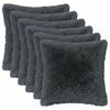 vidaXL Presvlaka za jastuk 6 pcs HEERLEN Antracit 40 x 40 cm PV flis