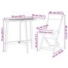 vidaXL Bistro set 3 pcs Smeđa Masivno bagremovo drvo