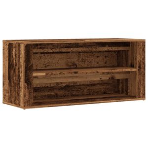 vidaXL Klupa za cipele boja staro drvo 100x35x45 cm konstruirano drvo