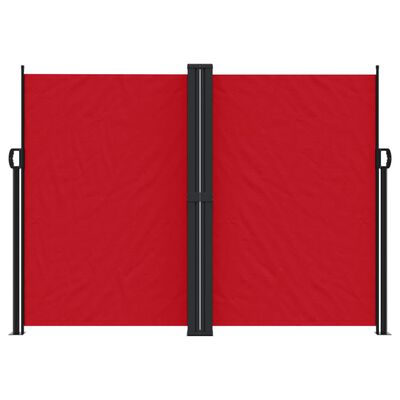 vidaXL Bočna tenda na uvlačenje crvena 180x1200 cm