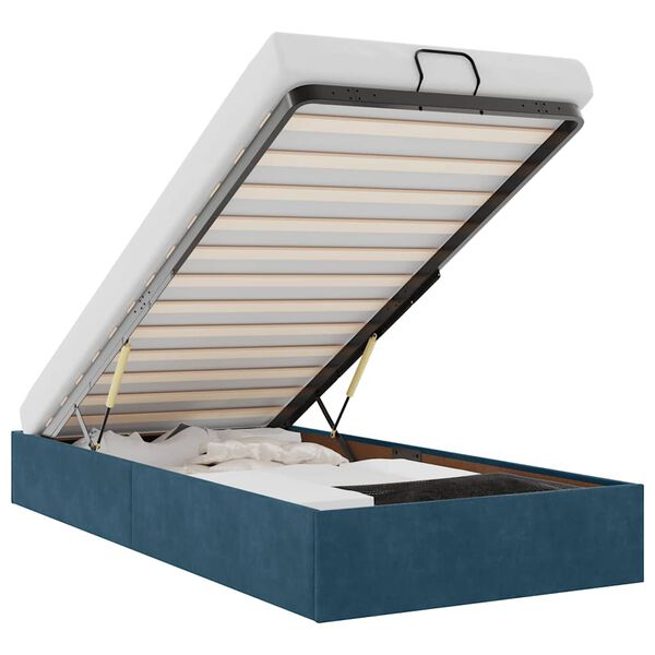 vidaXL Okvir za krevet bez madraca tamnoplavi 90x200 cm bar&scaron;unasti