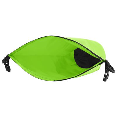 vidaXL Suha torba s patentnim zatvaračem zelena 30 L PVC