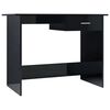 vidaXL Radni stol visoki sjaj crni 100 x 50 x 76 cm od iverice