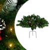 vidaXL Umjetno osvijetljeno božićno drvce za stazu zeleno 40 cm PVC