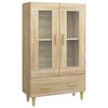 vidaXL Visoka komoda boja hrasta sonome 70x31x115 cm konstruirano drvo