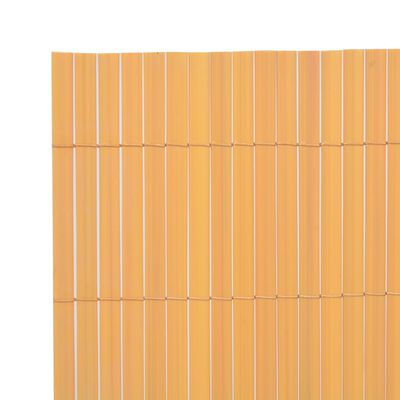vidaXL Dvostrana vrtna ograda PVC 90x500 cm žuta