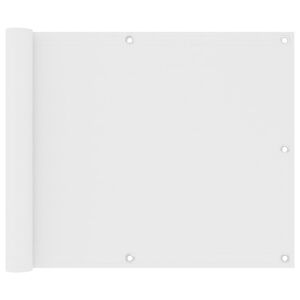 vidaXL Balkonski zastor bijeli 75 x 300 cm od tkanine Oxford