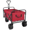 vidaXL Kolica za kupovinu na preklapanje 89 x 63 x 96 cm Crvena 200 kg