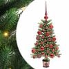 vidaXL Božićno drvce s 150 LED svjetlima s stalakom Zelena 65 cm PE