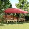 vidaXL Sklopivi prigodni &scaron;ator za zabave bordo 580x292x315 cm