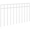 vidaXL Panel vrtne ograde 24 kom. 50 x 30 cm Pocinčani čelik Srebrna