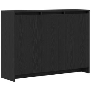 vidaXL Kreveta Crna 102 x 29.5 x 75 cm Konstruirano drvo