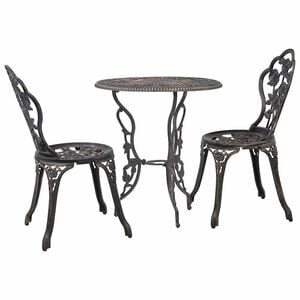 vidaXL 3-dijelni bistro set od lijevanog aluminija