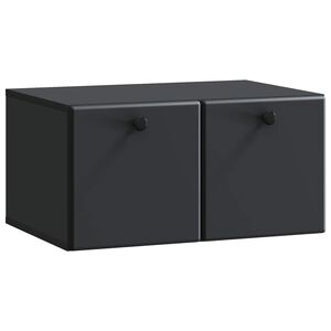 vidaXL TV ormar za zid Zidne Crna 59,5 x 41 x 30 cm Konstruirano drvo