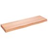 vidaXL Kupaonska radna ploča svjetlosmeđa 100x30x(2-6) cm masivno drvo