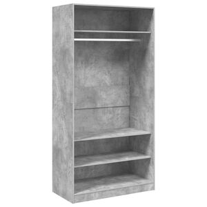 vidaXL Ormar siva boja betona 100 x 50 x 200 cm od iverice